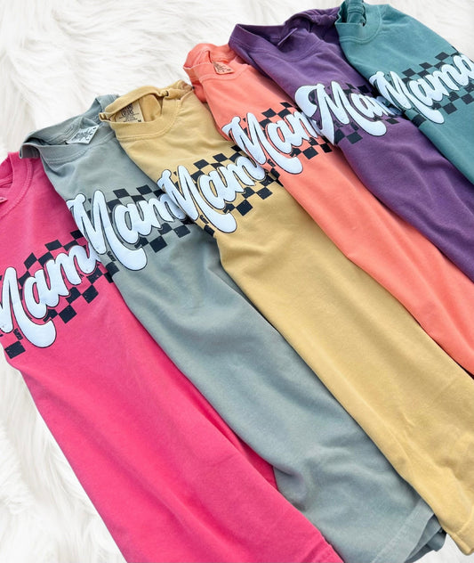 FALL CHECKERED MAMA PUFF - RTS