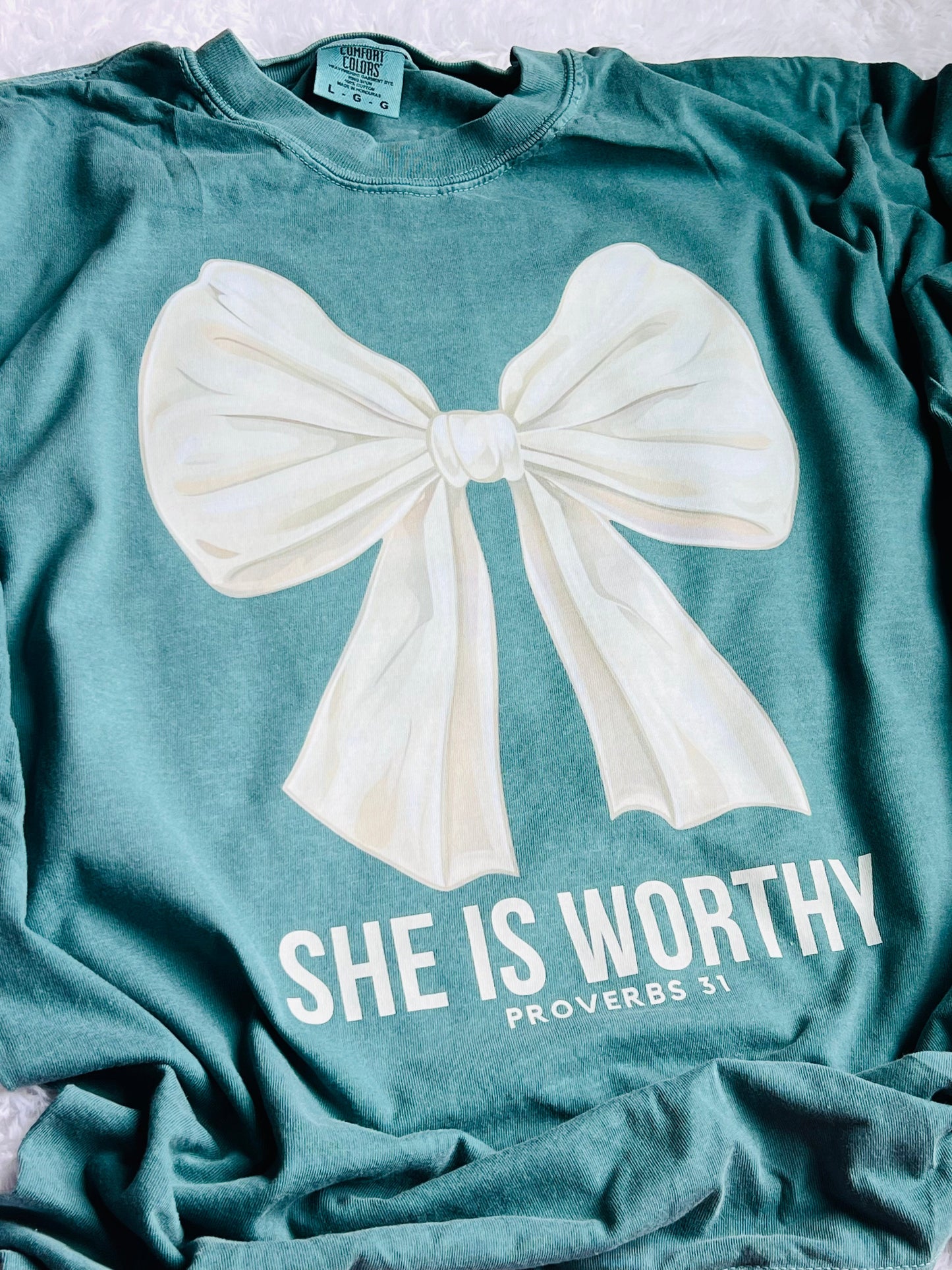 She Is Worthy Graphic Tee - RTS