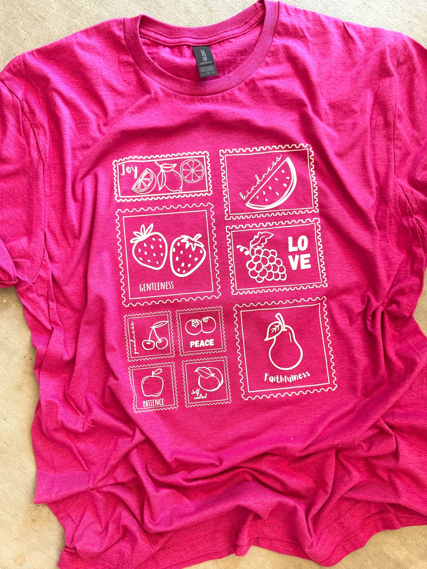 Fruit Stamp Graphic Tee (GILDAN) - RTS