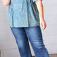 Dark Blue Raw Hem Cropped Denim Jeans