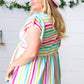 Lavender Rainbow Stripe Babydoll To