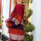 Take All Of Me Burgundy & Navy Stripe Oversized Sweater