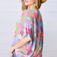 Multicolor Tropical Floral Print Woven Top