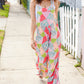 Stand Out Multicolor Boho Patchwork Wide Leg Overall Jumpsuit