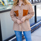 Start Your Day Rust Flannel Plaid Oversized Shacket