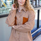 Start Your Day Rust Flannel Plaid Oversized Shacket