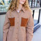 Start Your Day Rust Flannel Plaid Oversized Shacket