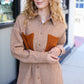 Start Your Day Rust Flannel Plaid Oversized Shacket