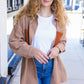 Start Your Day Rust Flannel Plaid Oversized Shacket