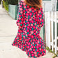 Look Adorable Ribbon Bow Tie Babydoll Tiered Maxi Dress