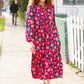 Look Adorable Ribbon Bow Tie Babydoll Tiered Maxi Dress