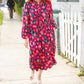 Look Adorable Ribbon Bow Tie Babydoll Tiered Maxi Dress