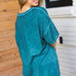Emerald Cotton Blend COWGIRL Graphic Long Tee