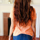Feel Your Best Coral Baby Waffle Henley Neckline Top (Copy)