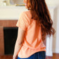 Feel Your Best Coral Baby Waffle Henley Neckline Top (Copy)