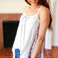 Boho Patchwork Print Halter Tank