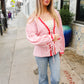 Spell Bound Red & Pink Cotton Ribbon Tie Gingham Pocket Jacket
