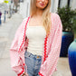 Spell Bound Red & Pink Cotton Ribbon Tie Gingham Pocket Jacket