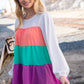 Ivory & Peach Woven Crepe Tiered Blouse