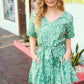 Sage Green Boho Surplice Pocketed Romper