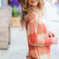 Rust Checker Plaid French Terry Top
