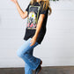 Black Cotton Nashville Graphic Knit Tee