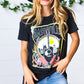 Black Cotton Nashville Graphic Knit Tee