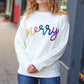 More the Merrier White Pop Up Lurex Sweater