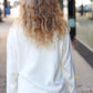 More the Merrier White Pop Up Lurex Sweater