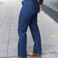 Judy Blue Dark Wash High Waisted Straight Fit Jeans
