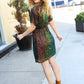 A Night To Remember Black Effervescence Sequin V Neck Dress