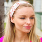 Red & Pink Heart Print Stretchy Twist Headband