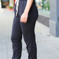 Feeling Cozy Ash Black Acid Wash Fleece Sweatpants
