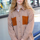 Start Your Day Rust Flannel Plaid Oversized Shacket