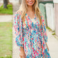 Star Struck Vintage Floral Midi Dress with Side Pockets