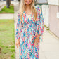 Star Struck Vintage Floral Midi Dress with Side Pockets
