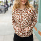 Easy Living Brown & Blush Animal Print Hoodie