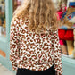 Easy Living Brown & Blush Animal Print Hoodie