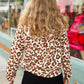 Easy Living Brown & Blush Animal Print Hoodie
