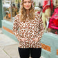 Easy Living Brown & Blush Animal Print Hoodie