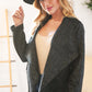 Black Holiday Matte Foiled Cheetah Print Blazer Jacket