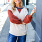 Oatmeal Textured Sweater Knit Cold Shoulder Top