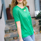 Saint Patrick Asymmetrical Sequin Banded V Neck Top