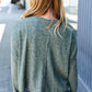 Olive Ribbed Dolman Cropped Sweater