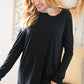 Shimmer Foil Neck Band Cold Shoulder Holiday Top