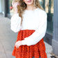 Star Struck Vintage Floral Oatmeal Tiered Babydoll Twofer Top