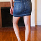 Judy Blue Dark Blue High Waist Release Hem Skirt