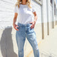 Judy Blue High-Rise Boyfriend Cuffed Hem Star Pocket Jeans