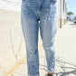 Judy Blue High-Rise Boyfriend Cuffed Hem Star Pocket Jeans