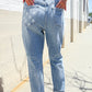 Judy Blue High-Rise Boyfriend Cuffed Hem Star Pocket Jeans